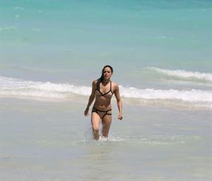 Michelle Rodriguez enjoying the sun at Miami Beach April 26-2013 