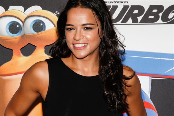 Michelle Rodriguez at the  Turbo  New York Premiere on July 9, 2013 