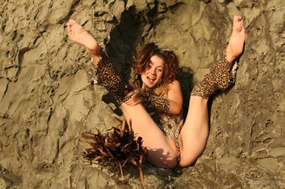 Firebird A in  Having Fun  for Erotic Beauty - Firebird A bares her gorgeous physique as she playfully poses outdoors.