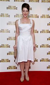 Michelle Ryan attends 'The Man Inside' UK film premiere at the Vue Leicester Square on July 24, 2012 in London, England