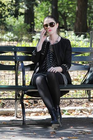Michelle Trachtenberg on the Set of Gossip Girl in Central Park - September 24, 2012 
