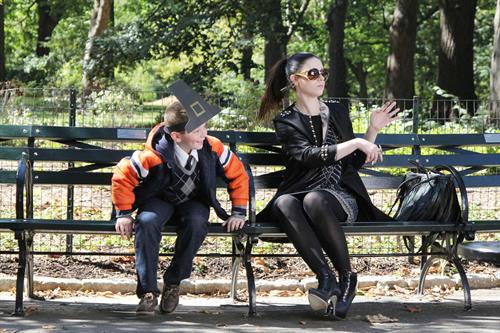 Michelle Trachtenberg on the Set of Gossip Girl in Central Park - September 24, 2012 