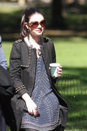 Michelle Trachtenberg on the Set of Gossip Girl in Central Park - September 24, 2012 