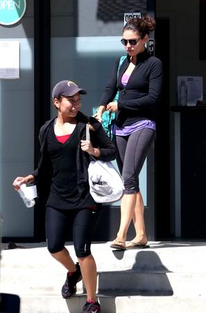 Mila Kunis Heading to the gym in Studio City - August 27, 2012 