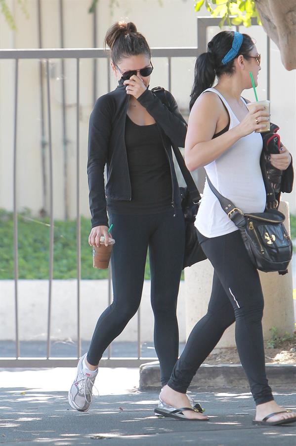 Mila Kunis leaving exercise class in West Hollywood 10/23/12 