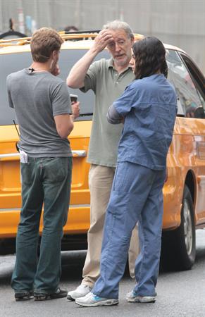 Mila Kunis on the set of ''The Angriest Man in Brooklyn'' October 4, 2012 