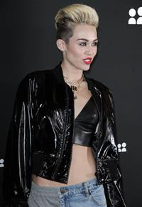 Miley Cyrus Attends the Myspace relaunch at The El Rey Theater in Los Angeles on June 12, 2013