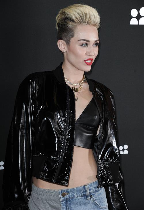 Miley Cyrus Attends the Myspace relaunch at The El Rey Theater in Los Angeles on June 12, 2013