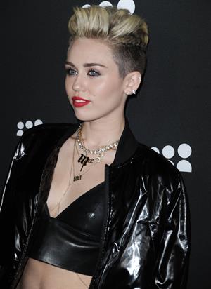 Miley Cyrus Attends the Myspace relaunch at The El Rey Theater in Los Angeles on June 12, 2013
