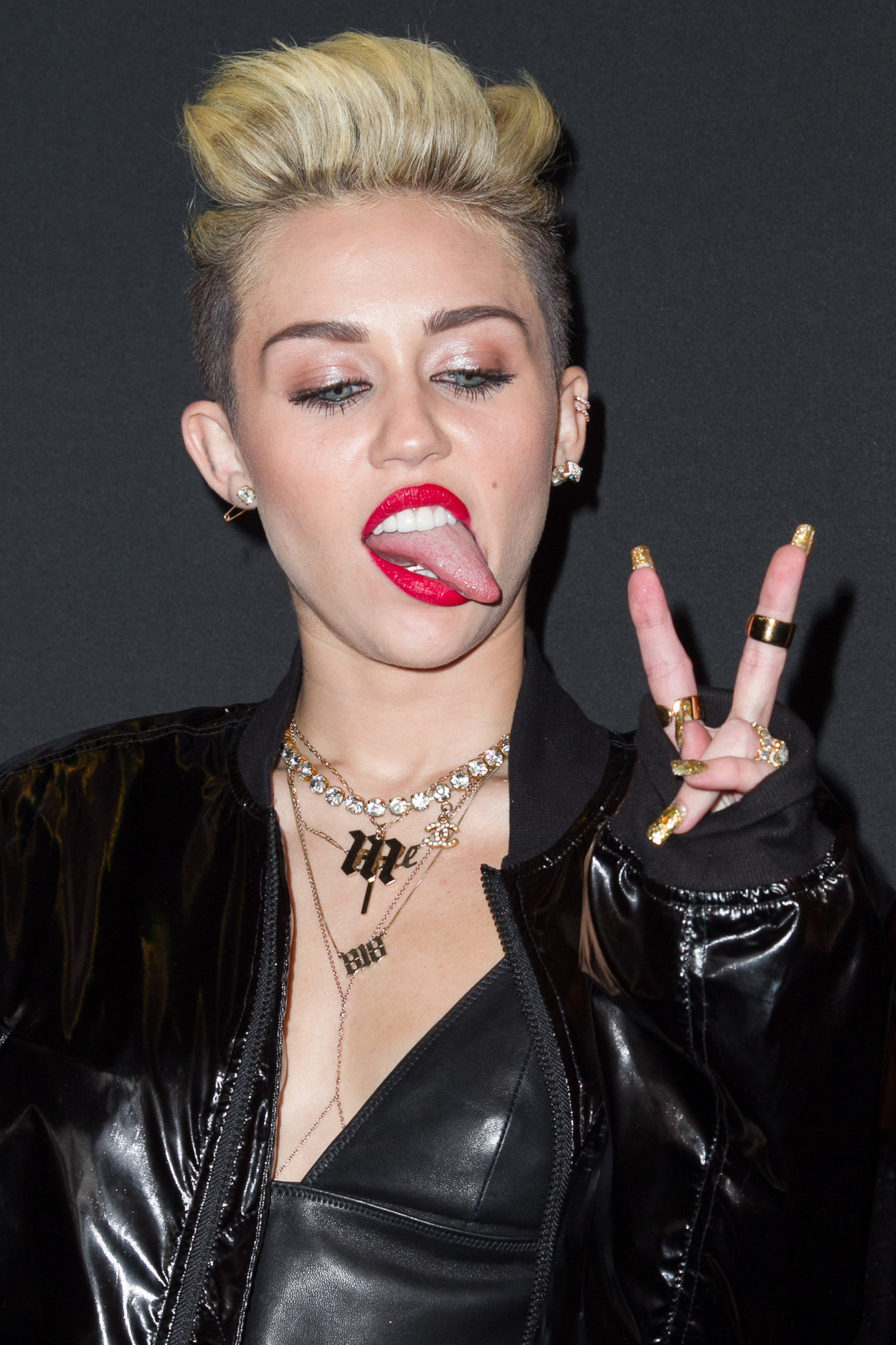Miley Cyrus Attends the Myspace relaunch at The El Rey Theater in Los Angeles on June 12, 2013