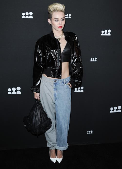 Miley Cyrus Attends the Myspace relaunch at The El Rey Theater in Los Angeles on June 12, 2013
