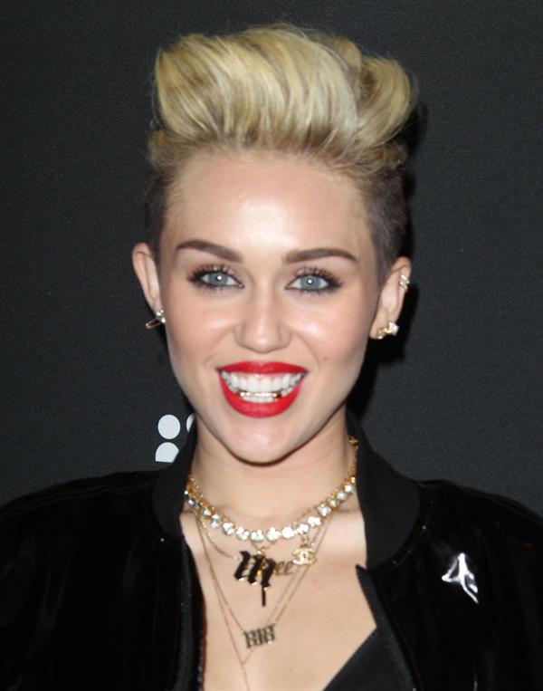 Miley Cyrus Attends the Myspace relaunch at The El Rey Theater in Los Angeles on June 12, 2013