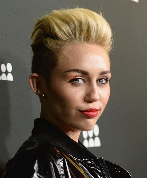 Miley Cyrus Attends the Myspace relaunch at The El Rey Theater in Los Angeles on June 12, 2013