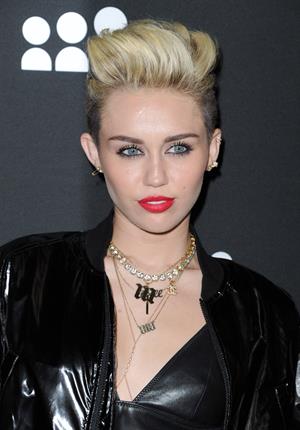 Miley Cyrus Attends the Myspace relaunch at The El Rey Theater in Los Angeles on June 12, 2013