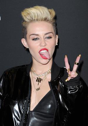 Miley Cyrus Attends the Myspace relaunch at The El Rey Theater in Los Angeles on June 12, 2013