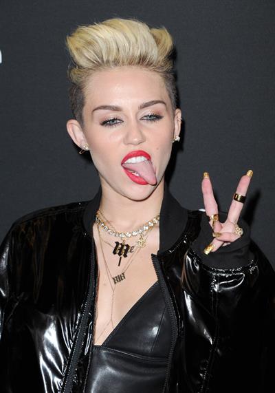 Miley Cyrus Attends the Myspace relaunch at The El Rey Theater in Los Angeles on June 12, 2013