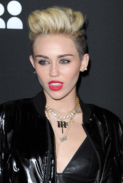 Miley Cyrus Attends the Myspace relaunch at The El Rey Theater in Los Angeles on June 12, 2013