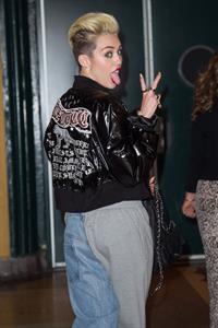 Miley Cyrus Attends the Myspace relaunch at The El Rey Theater in Los Angeles on June 12, 2013