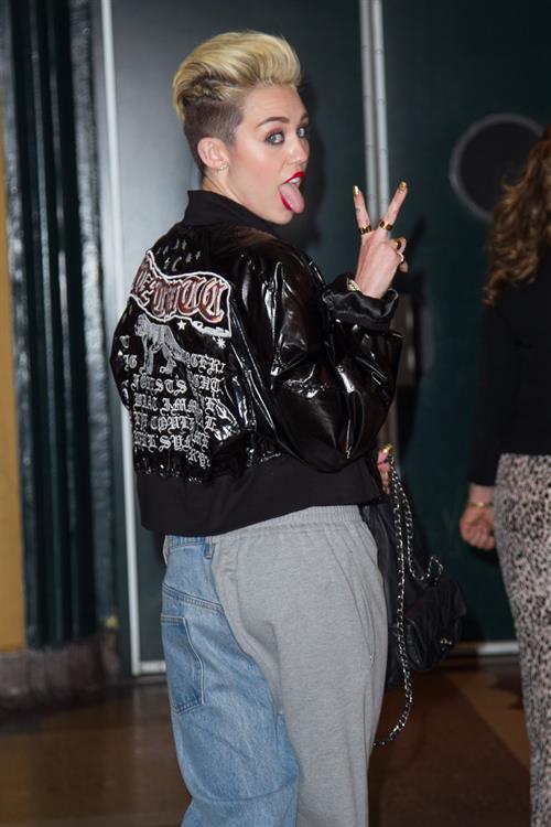 Miley Cyrus Attends the Myspace relaunch at The El Rey Theater in Los Angeles on June 12, 2013