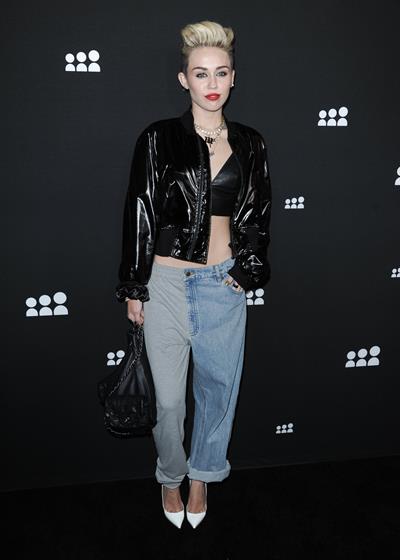 Miley Cyrus Attends the Myspace relaunch at The El Rey Theater in Los Angeles on June 12, 2013