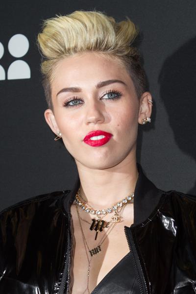 Miley Cyrus Attends the Myspace relaunch at The El Rey Theater in Los Angeles on June 12, 2013