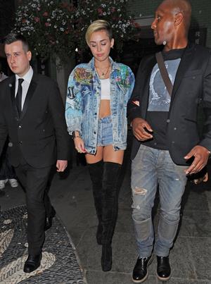 Miley Cyrus in London 9/11/13  