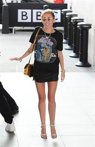 Miley Cyrus Spotted in a Join A Weird Trip T-shirt outside the London Studios in London (18.07.2013) 