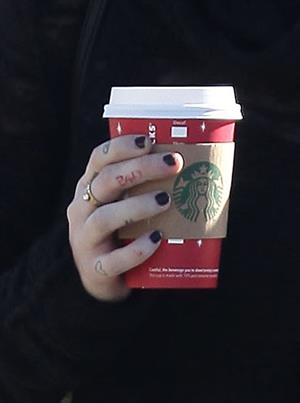 Miley Cyrus at Starbucks in Toluca Lake 12/22/12 