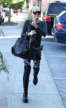 Miley Cyrus out and about in Burbank 10/26/12