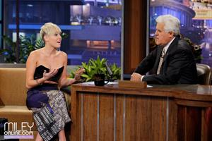 Miley Cyrus on The Tonight Show with Jay Leno 10/12/12 