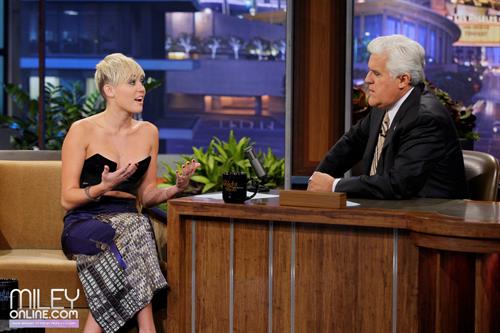 Miley Cyrus on The Tonight Show with Jay Leno 10/12/12 