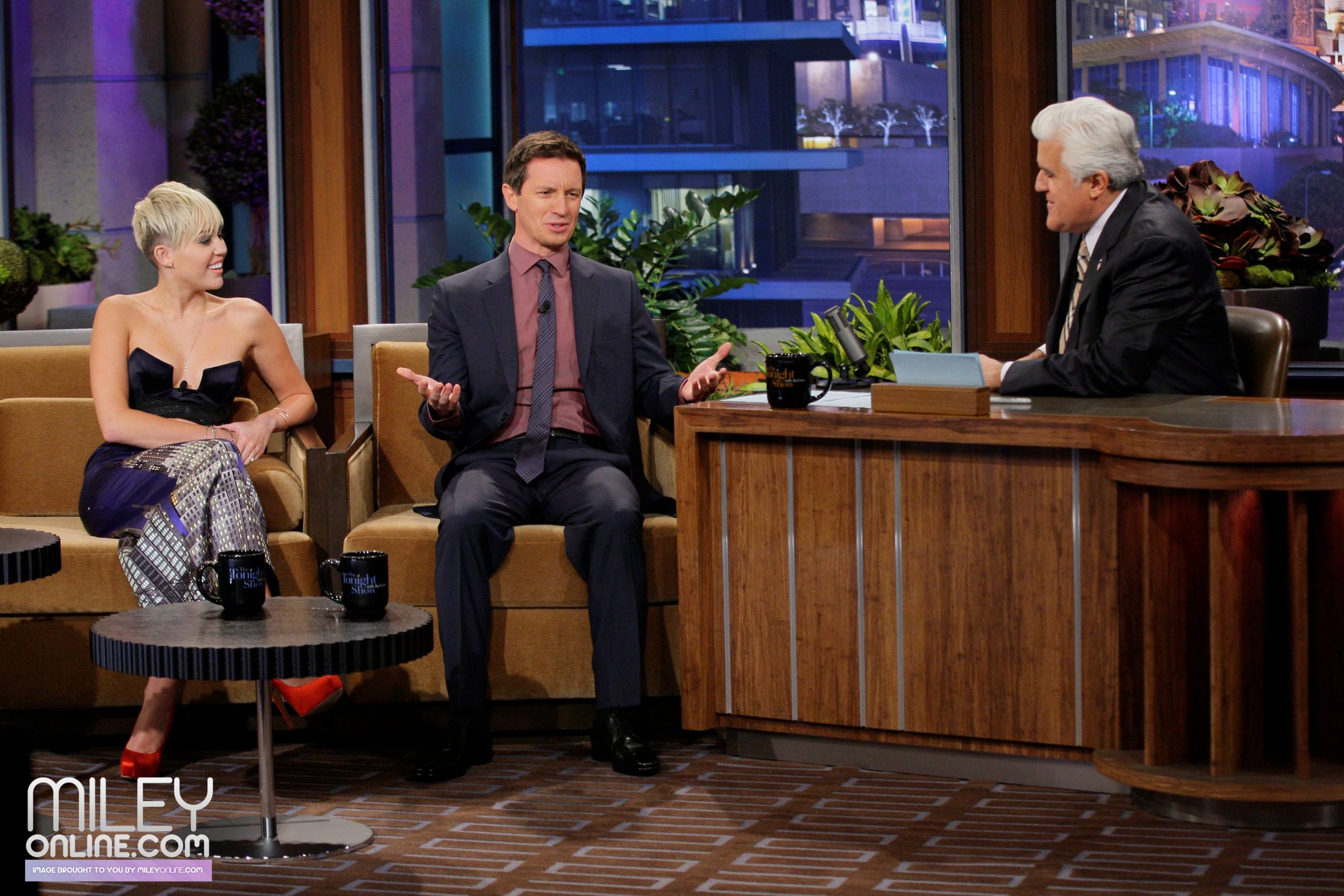 Miley Cyrus on The Tonight Show with Jay Leno 10/12/12 