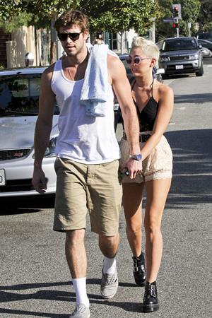 Miley Cyrus out and about in Santa Monica 9/29/12 