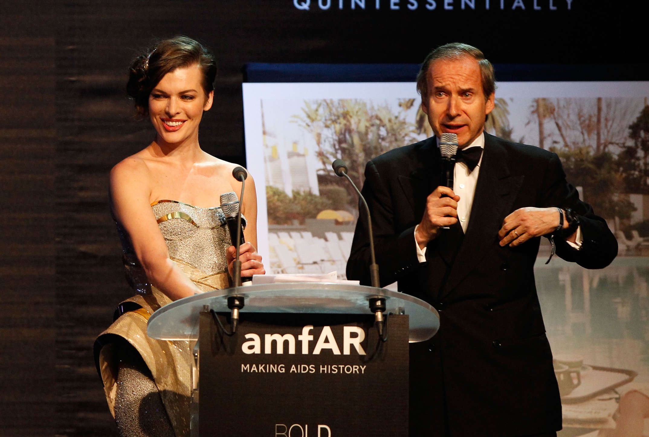 Milla Jovovich - amfAR's Cinema Against AIDS benefit in Antibes - 5/24/12
