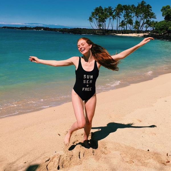 Larsen Thompson in a bikini