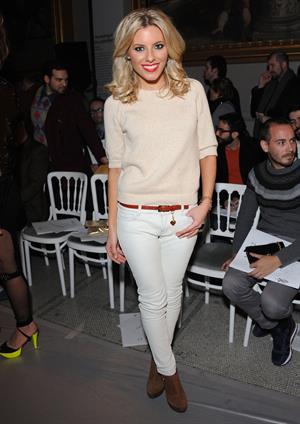 Mollie King London College of Fashion MA Graduate Designers Catwalk Show on February 2, 2012