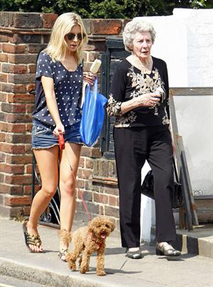 Mollie King London candids April 23, 2011 