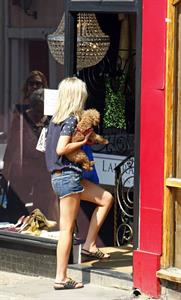 Mollie King London candids April 23, 2011 