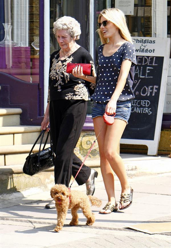 Mollie King London candids April 23, 2011 