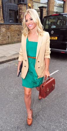 Mollie King leaving springs studios in London on July 27, 2011 