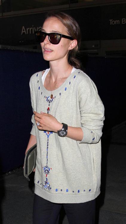 Natalie Portman arrives at LAX Airport - May 30, 2013 