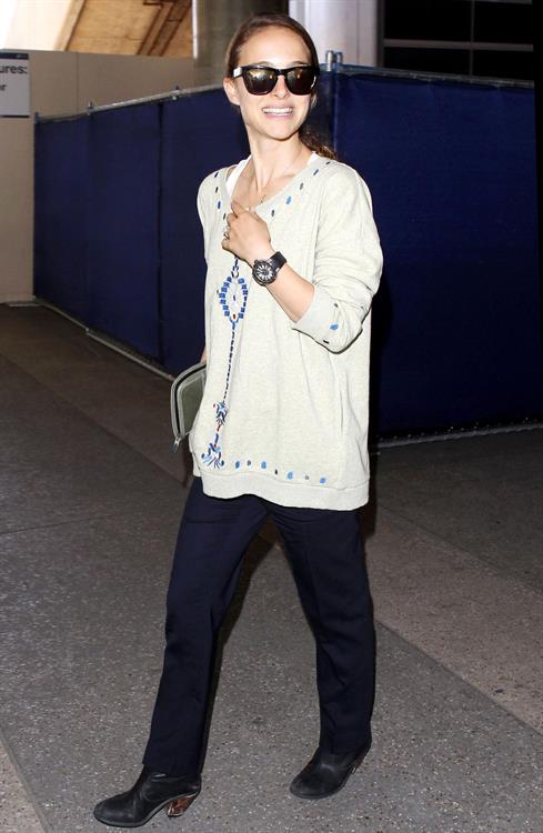 Natalie Portman arrives at LAX Airport - May 30, 2013 