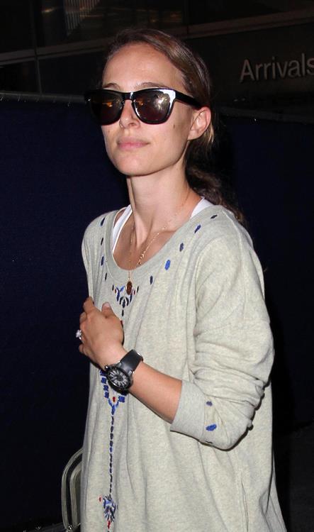Natalie Portman arrives at LAX Airport - May 30, 2013 