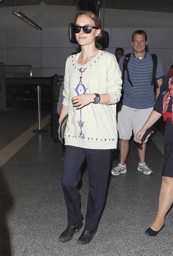 Natalie Portman arrives at LAX Airport - May 30, 2013 