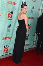 Natalie Zea FX Network's Justified Season 4 premiere in Hollywood 1/5/13 