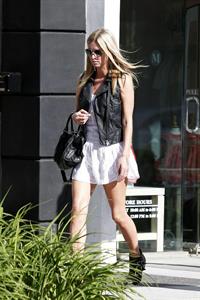 Nicky Hilton Pictures Nicky Hilton in a short white dress while shopping in Beverly Hills March 1, 2013