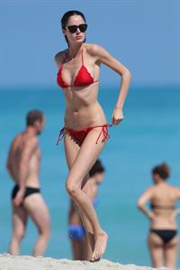 Nicole Trunfio Bikini Pictures Nicole Trunfio bikini candids in Miami Beach 11/1/12