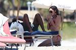 Nicole Trunfio bikini candids in Miami Beach 11/1/12