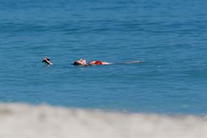 Nicole Trunfio bikini candids in Miami Beach 11/1/12