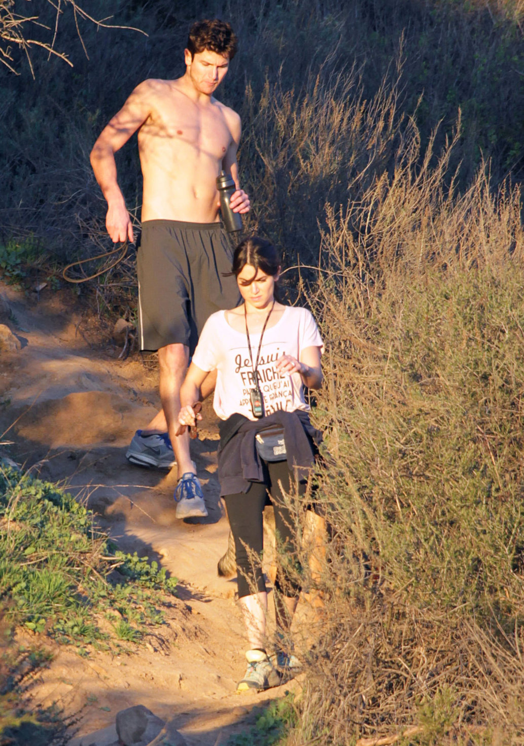 Nikki Reed walking her dogs in the Santa Monica Mountains (03.02.2013) 